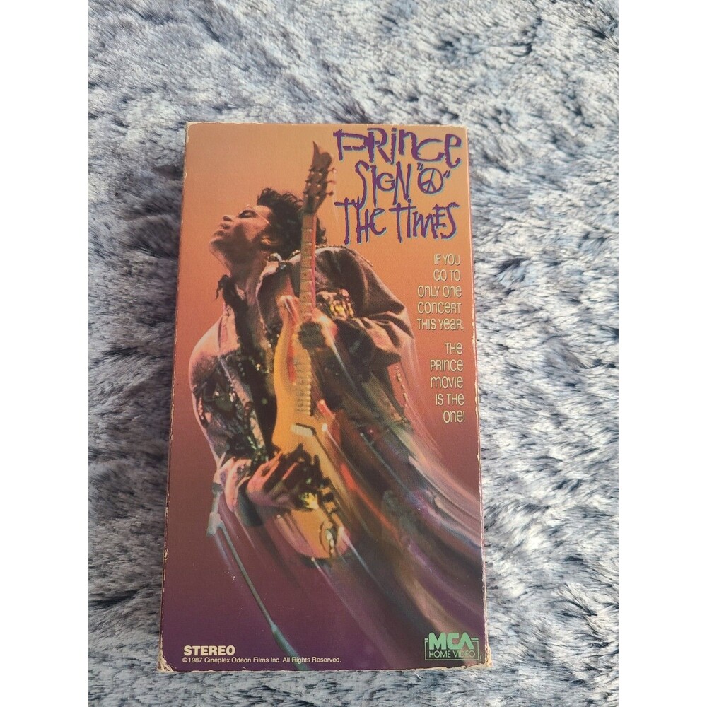 Prince Sign o' the Times VHS 1988 Vintage Concert Film MCA Home Video Collectibl